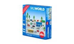 Siku World Set van 3 garages+parkeerplaatsen