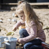 Dantoy BIOplastic Zandschep en Hark klein (verpakt in net) - 2 delig