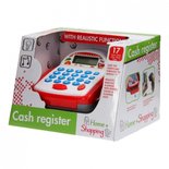 Johntoy kassa met licht en geluid wit/rood