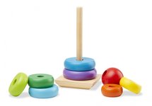 Melissa & Doug stapelaar Regenboog 9-delig
