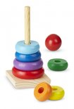 Melissa & Doug stapelaar Regenboog 9-delig