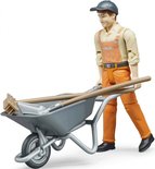 Bruder gemeentewerker met accessoires bruin 4-delig