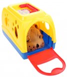 Eddy Toys hondenhok 2-delig 16 x 10 x 11 cm rood