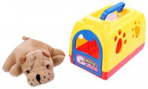 Eddy Toys hondenhok 2-delig 16 x 10 x 11 cm blauw