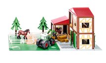 Siku World boerderij speelgoedset met grondplaten, tractor, paarden en accessoires