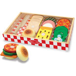 Melissa& Doug Houten Sandwichset 17-delig
