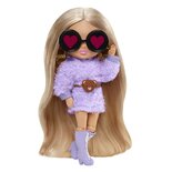Barbie Extra Minis Pop Blonde Pigtails Purple Hoodie