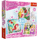 Trefl 3in1 Puzzel Disney Princess 20-50 Stukjes