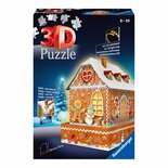 Ravensburger 3D Puzzel Peperkoekhuis + LED-Verlichting 216 Stukjes