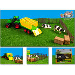 Kids Globe Farming Boerderij Set met Tractor + Dieren en Accessoires