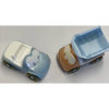 Dantoy Tiny BIOplastic Fun auto en kiepauto Orange/lichtblauw (set van 2 stuks in netje)