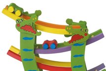 Houten Krokodil Autobaan 26 X 8 X 34 cm