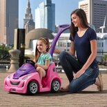 Loopwagen Push Around 103 cm roze/paars