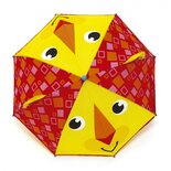 paraplu leeuw polyester 80 cm geel