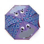 paraplu Nijlpaard 80 cm polyester paars/blauw