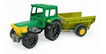 tractor met kiepkar 35 cm geel