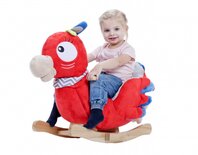 hobbelvogel Little Rocker rood