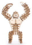 3D-puzzel Gorilla 12 cm hout 104-delig