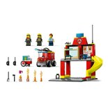 Lego City 60375 Brandweerkazerne en Brandweerwagen