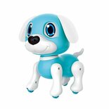 Robot Puppy Rick 20 cm + Licht en Geluid Blauw/Wit