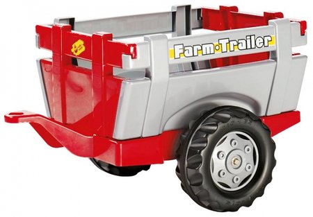 aanhanger RollyFarm junior rood/zilver