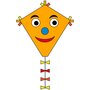 eenlijnskindervlieger Eddy Happy Face 45 x 50 cm oranje