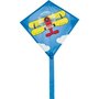 eenlijnskindervlieger Mini Eddy Biplane 30 cm blauw